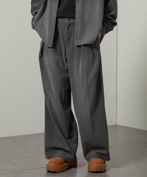 パンツ 「Alfred Alex」ヴィンテージ加工ピグメント コーデュロイ