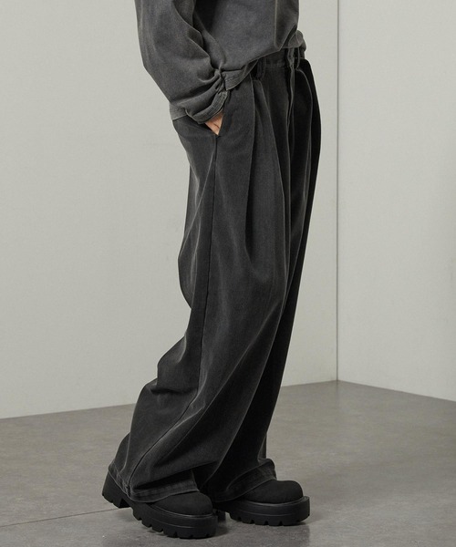 パンツ 「Alfred Alex」ヴィンテージ加工ピグメント コーデュロイ