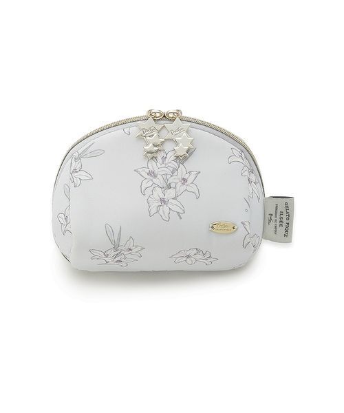gelato pique（ジェラートピケ） ポーチ 「MUCHA」リリー柄ポーチ