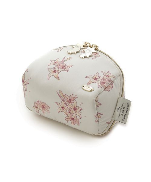 gelato pique（ジェラートピケ） ポーチ 「MUCHA」リリー柄ポーチ