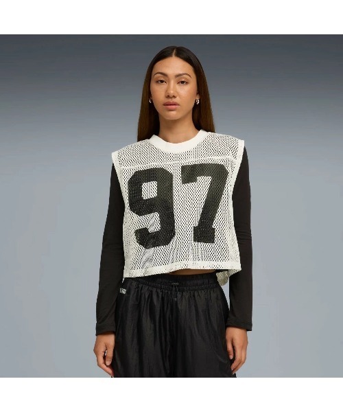 PUMA ブラウス シャツ x ROSE RELAXED MESH TOP（プーマ プーマ