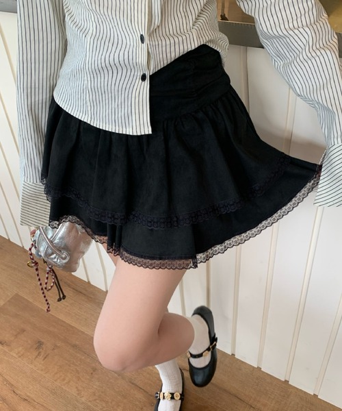 スカート ベロアティアードスカート | LACーVERT | 05