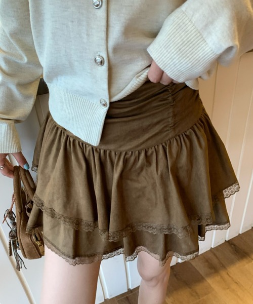 スカート ベロアティアードスカート | LACーVERT | 03