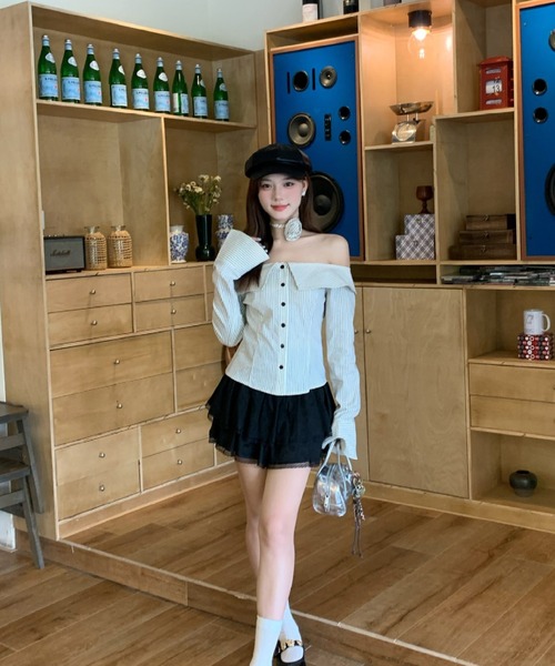 スカート ベロアティアードスカート | LACーVERT | 07