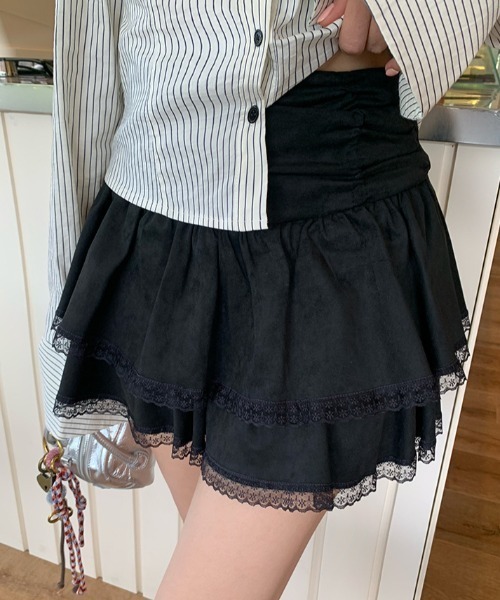 スカート ベロアティアードスカート | LACーVERT | 06