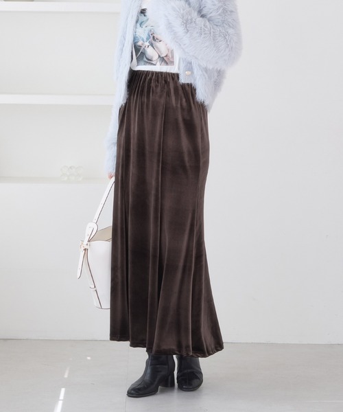VIS（ビス） スカート ベロアナロースカート : ZOZOTOWN Yahoo!店