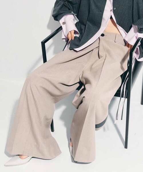 STUDIOUS（ステュディオス） スラックス パンツ 「STUDIOUS