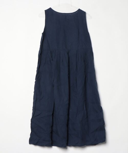 「LE GLAZIK」 ノースリーブワンピース 36 ネイビー レディース_画像2