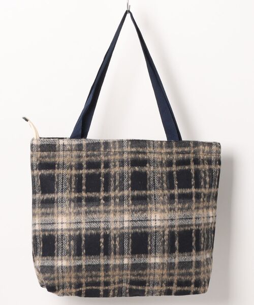 Mignonjour トートバッグ FReePLACe/A4サイズ可能 チェック柄トート