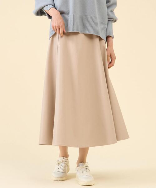 martinique（マルティニーク） スカート フェイクレザーフレアスカート