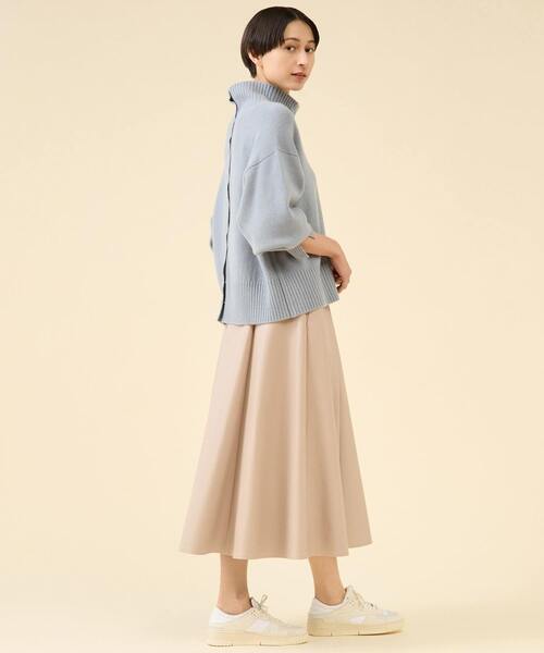 martinique（マルティニーク） スカート フェイクレザーフレアスカート