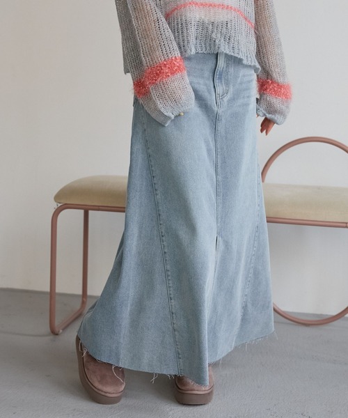 BAYFLOW（ベイフロー） スカート デニムフレアスカート : ZOZOTOWN