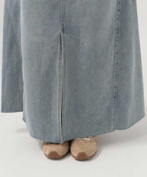 スカート デニムフレアスカート