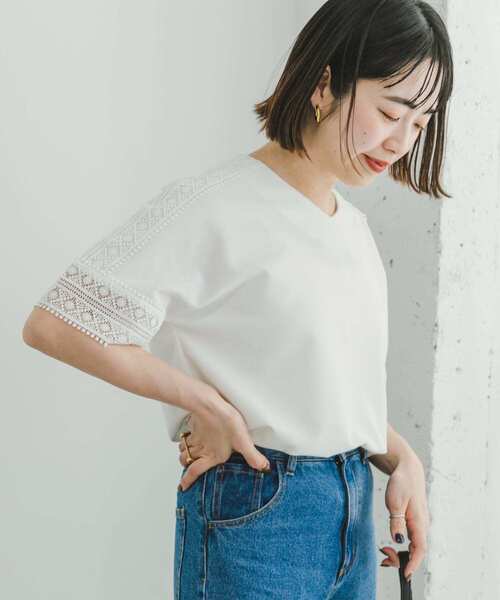 「ITEMS URBANRESEARCH」 半袖Tシャツ FREE ブラック レディース_画像3