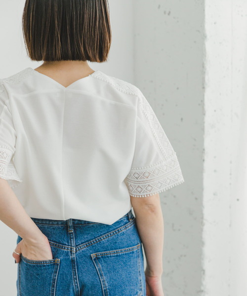 「ITEMS URBANRESEARCH」 半袖Tシャツ FREE ブラック レディース_画像4