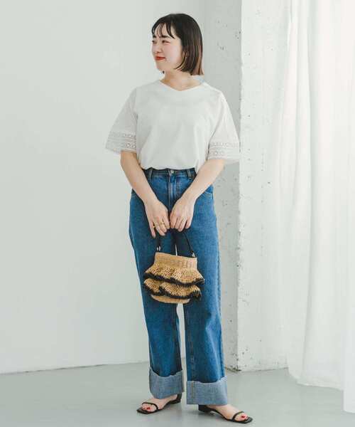 「ITEMS URBANRESEARCH」 半袖Tシャツ FREE ブラック レディース_画像5