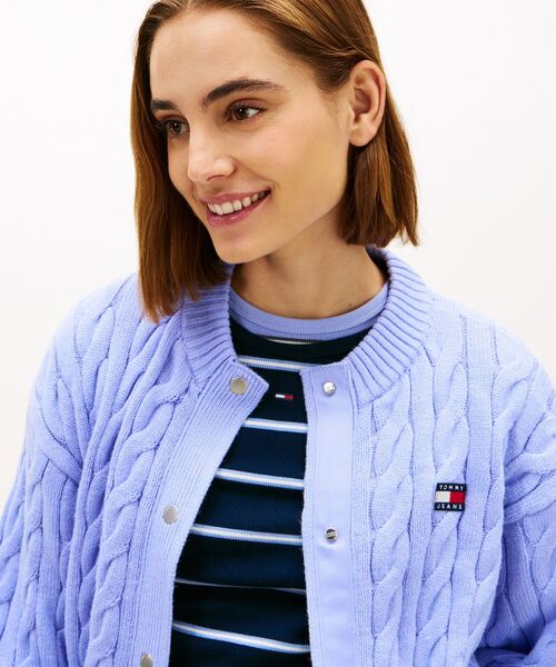 TOMMY JEANS（トミー・ジーンズ） カーディガン バッジケーブル