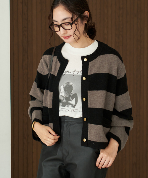 plage（プラージュ） カーディガン Metal Button ニットジャケット