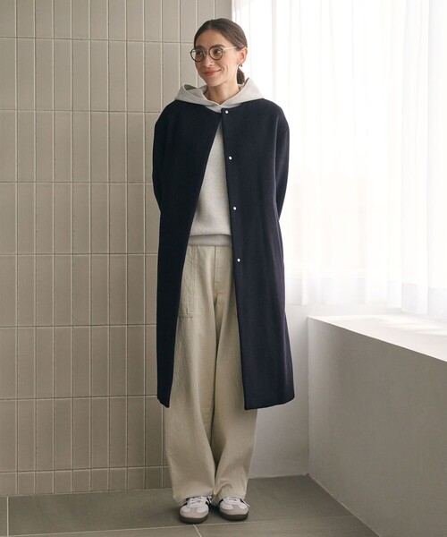 BEAUTY＆YOUTH UNITED ARROWS コート アウター 毛ナイロン ノーカラー