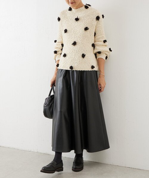 BEARDSLEY（ビアズリー） ニット セーター ぽんぽんドットニット
