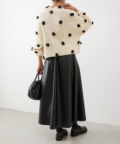 BEARDSLEY（ビアズリー） ニット セーター ぽんぽんドットニット