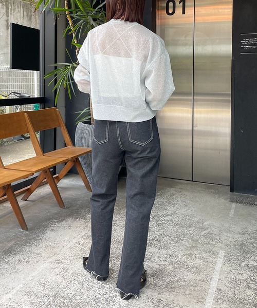 「CAPRICIEUX LE'MAGE」 カーディガン FREE ゴールド レディース_画像7