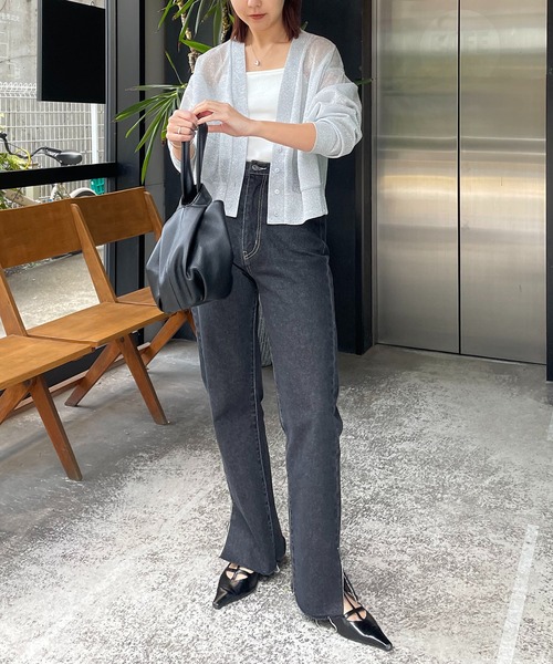 「CAPRICIEUX LE'MAGE」 カーディガン FREE ゴールド レディース_画像9