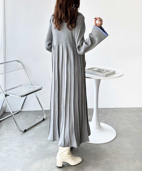 「GeeRA」 「swingby」ニットワンピース MEDIUM ブラック レディース_画像2