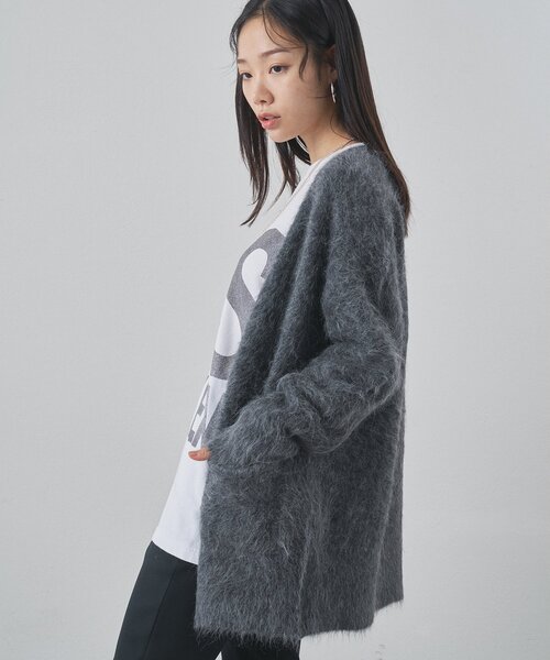 ウィムガゼット　アルパカ　ローゲージ　ニット　カーディガン Whim Gazette（ウィム ガゼット） カーディガン スーリーアルパカ