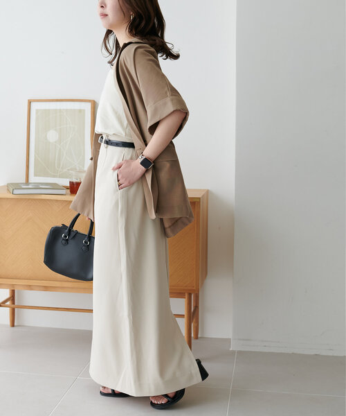 「DISCOAT」 ロングスカート MEDIUM アイボリー レディース_画像6