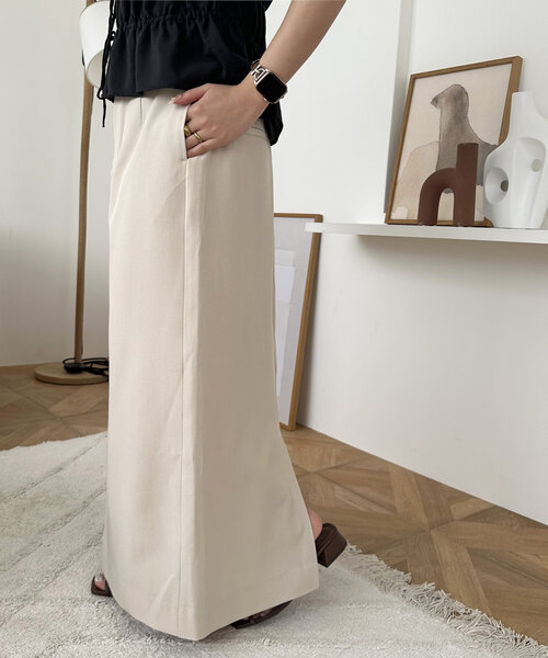 「DISCOAT」 ロングスカート MEDIUM アイボリー レディース_画像8