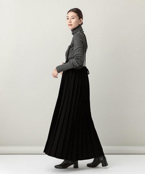 curensologyカレンソロジープリーツサロペットスカート(黒・フリー) Curensology（カレンソロジー） サロペットスカート FREE ブラック