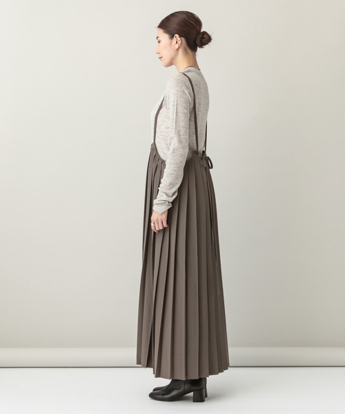 curensologyカレンソロジープリーツサロペットスカート(黒・フリー) Curensology（カレンソロジー） サロペットスカート FREE ネイビー