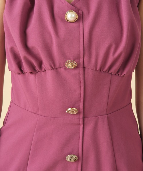 「ROYAL PARTY」 ノースリーブワンピース FREE ブラック レディース_画像3