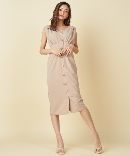 「ROYAL PARTY」 ノースリーブワンピース FREE ブラック レディース_画像8