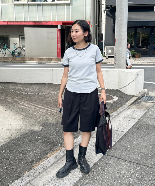 「feepur」 半袖Tシャツ MEDIUM ブルー レディース_画像2