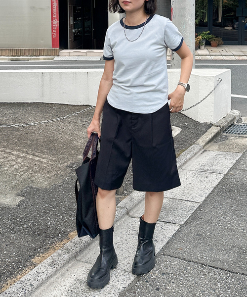 「feepur」 半袖Tシャツ MEDIUM ブルー レディース_画像5