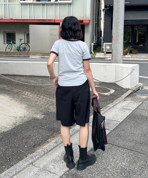 「feepur」 半袖Tシャツ MEDIUM ブルー レディース_画像6