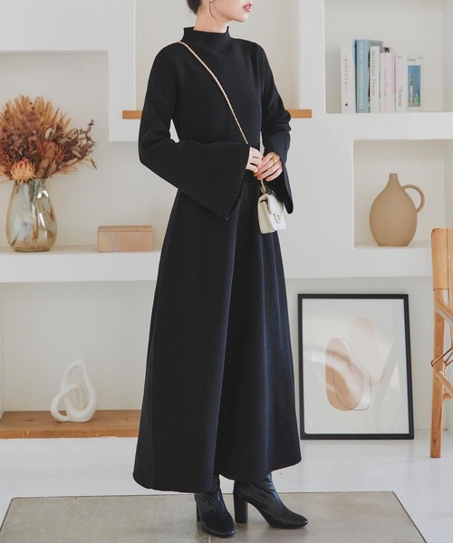 「KOBE LETTUCE」 ニットワンピース M アイボリー レディース_画像4