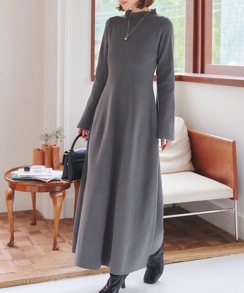 「KOBE LETTUCE」 ニットワンピース M アイボリー レディース_画像7