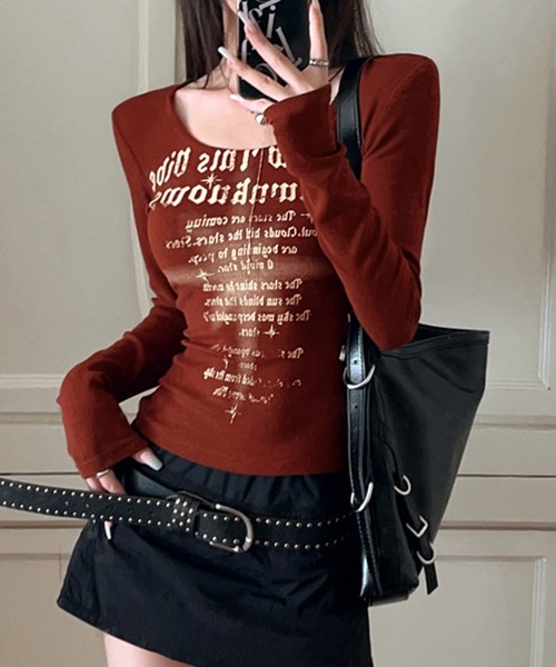 HALEY PESCA tシャツ HALEY PESCA/フロントプリント Y2Kグラフィック