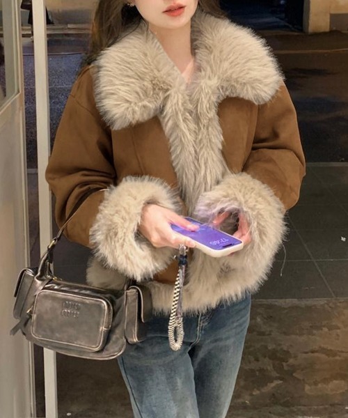 miniministore（ミニミニストア） コート アウター ショートフェイク