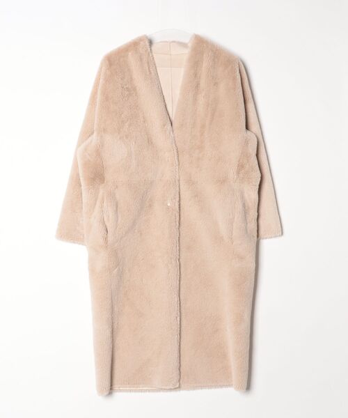allureville（アルアバイル） ノーカラーコート 2 ベージュ レディース