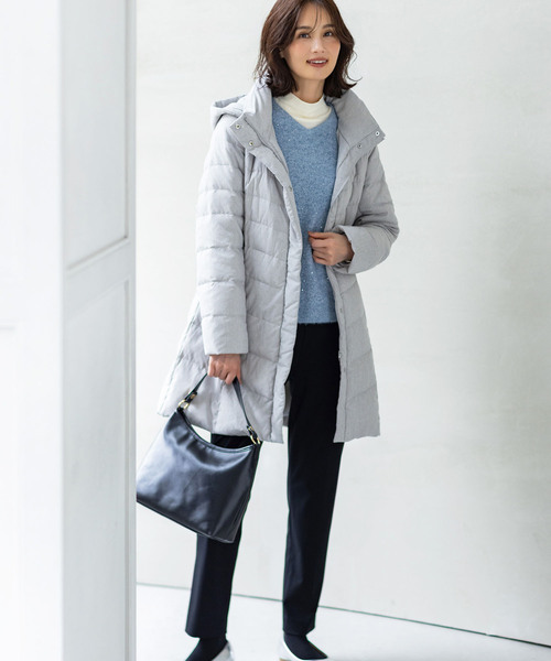 新品未使用、超美品！ALPHA CUBIC グレー ロングコート サイズ9 A/C DESIGN BY ALPHA CUBIC（エーシーデザインバイアルファ