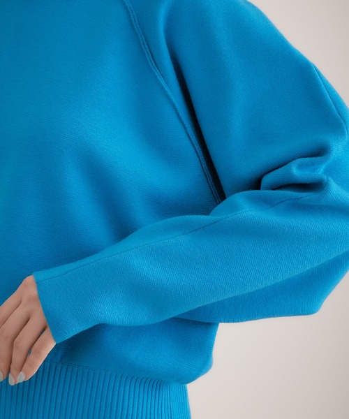 「COLLAGE GALLARDAGALANTE」 長袖ニット FREE ネイビー レディース_画像9