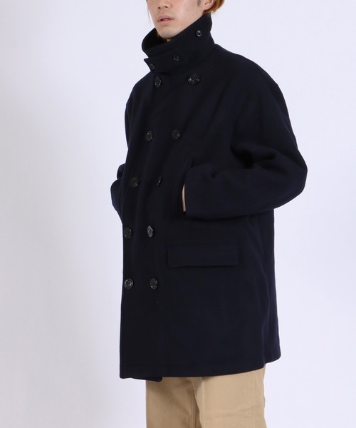 「FIDELITY」 ピーコート LARGE ネイビー メンズ_画像4