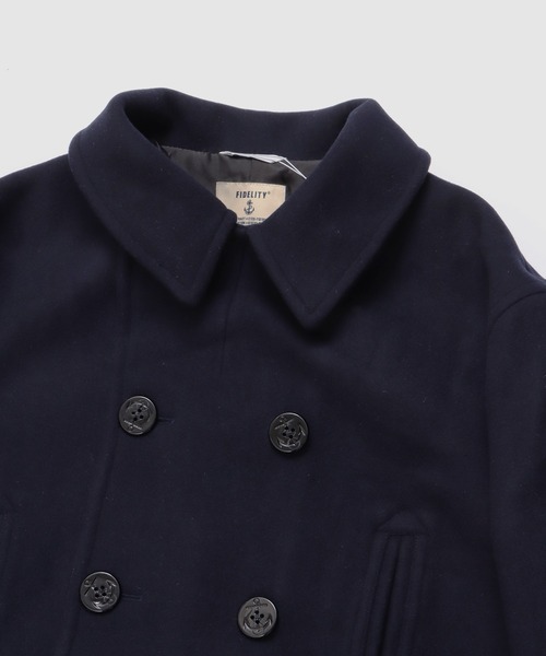 「FIDELITY」 ピーコート LARGE ネイビー メンズ_画像8