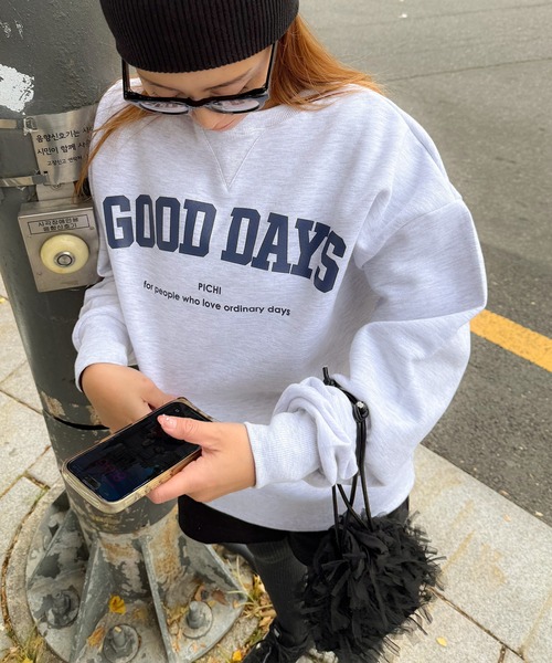 PICHI トレーナー スウェット GOODDAYスウェット レディース