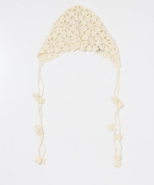 「SMELLY」 ニットキャップ - アイボリー レディース_画像5