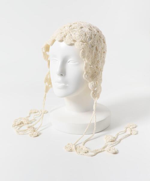 「SMELLY」 ニットキャップ - アイボリー レディース_画像7